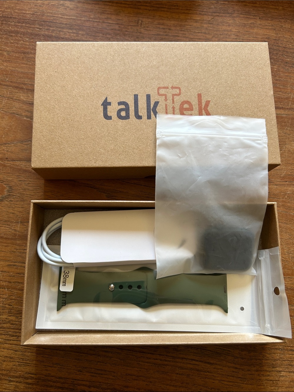 Refurbished Apple Watch and Charger Kit in Green and White